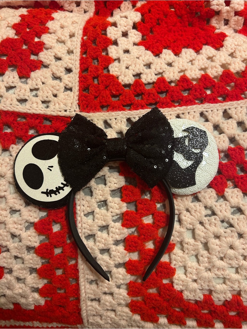 Jack and Oogie mouse ears headband